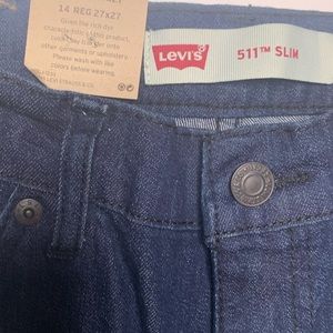NWT Levi's Boys' 511 Slim Fit Jeans